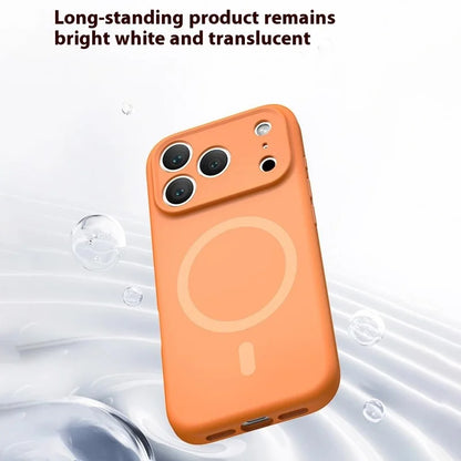 MagSafe-Hülle für Apple iPhone 17 Pro, OEM, Flüssigsilikon, Rosa