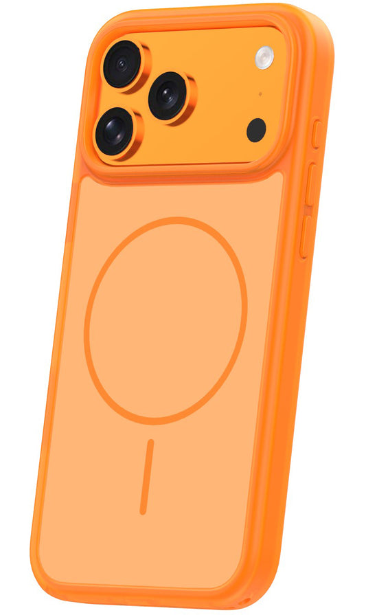 Coque MagSafe pour Apple iPhone 18 Pro / 17 Pro, OEM, Frame Thin Mag, Orange