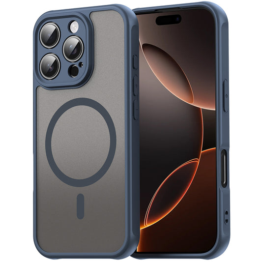 MagSafe-Hülle für Apple iPhone 11 Pro Max, Techsuit, HaloFrost II, Marineblau