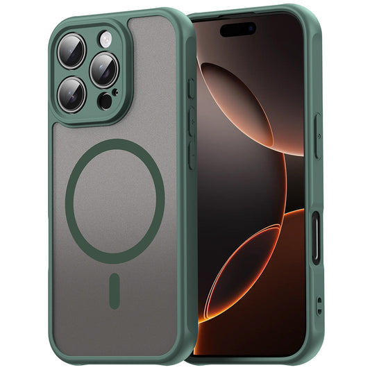 Coque MagSafe pour Apple iPhone 11 Pro Max, Techsuit, HaloFrost II, Vert