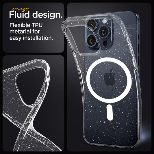 Coque MagSafe pour Apple iPhone 11 Pro, Techsuit, SparkleSkin, Transparente
