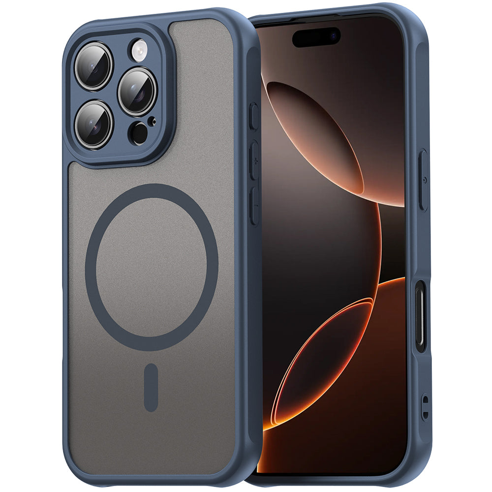 MagSafe Case for Apple iPhone 11, Techsuit, HaloFrost II, Navy Blue