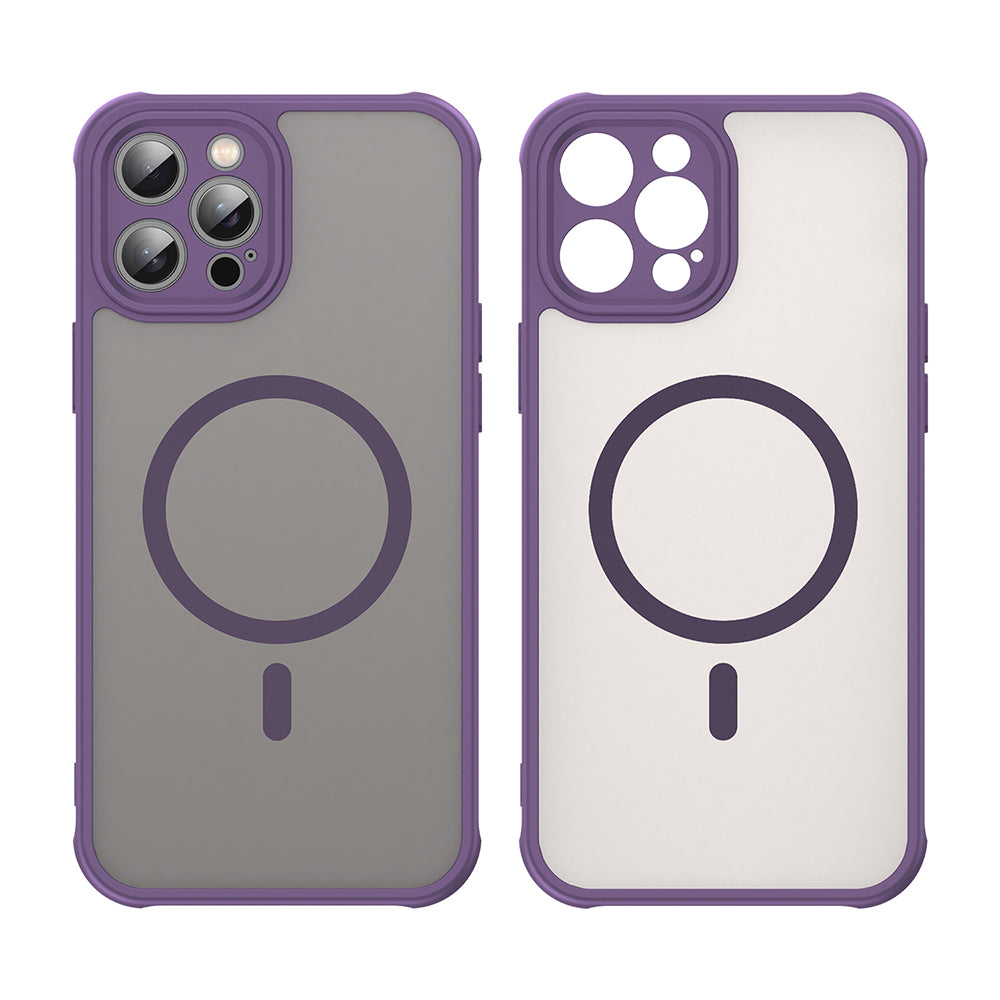 Coque MagSafe pour Apple iPhone 12 Pro Max, Techsuit, HaloFrost II, Violet
