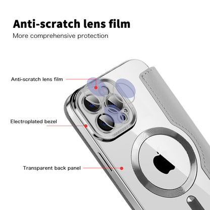 Coque MagSafe pour Apple iPhone 12 Pro Max, Techsuit, SmartMag Book, Gris