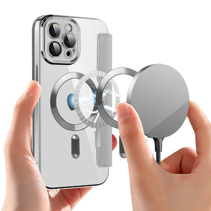 Coque MagSafe pour Apple iPhone 12 Pro Max, Techsuit, SmartMag Book, Gris