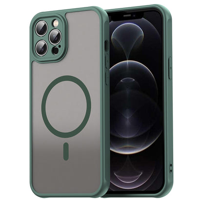 Coque MagSafe pour Apple iPhone 12 Pro, Techsuit, HaloFrost II, Vert