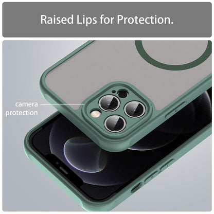 Coque MagSafe pour Apple iPhone 12 Pro, Techsuit, HaloFrost II, Vert