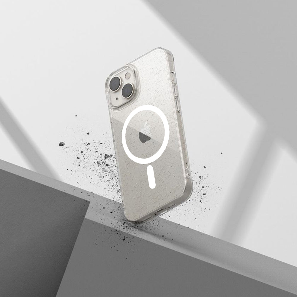 Coque MagSafe pour Apple iPhone 12 Pro, Techsuit, SparkleSkin, Transparente