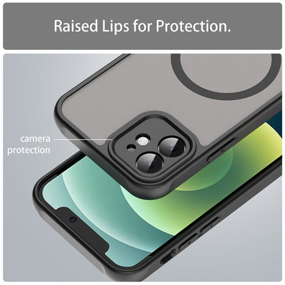 MagSafe-Hülle für Apple iPhone 12, Techsuit, HaloFrost II, Schwarz
