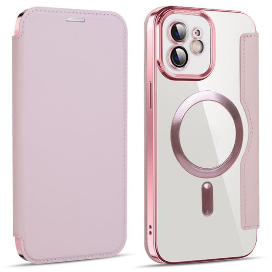 Coque MagSafe pour Apple iPhone 12, Techsuit, SmartMag Book, Rose