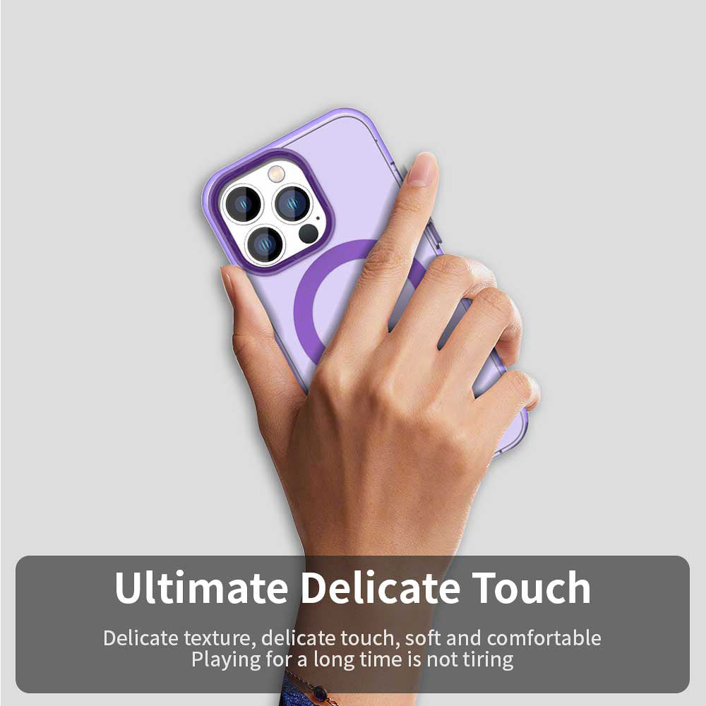 MagSafe Case for Apple iPhone 13 Pro Max, Techsuit, CandyCase, Purple