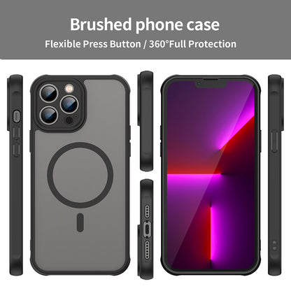 MagSafe-Hülle für Apple iPhone 13 Pro Max, Techsuit, HaloFrost II, Schwarz