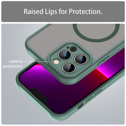 Coque MagSafe pour Apple iPhone 13 Pro Max, Techsuit, HaloFrost II, Vert