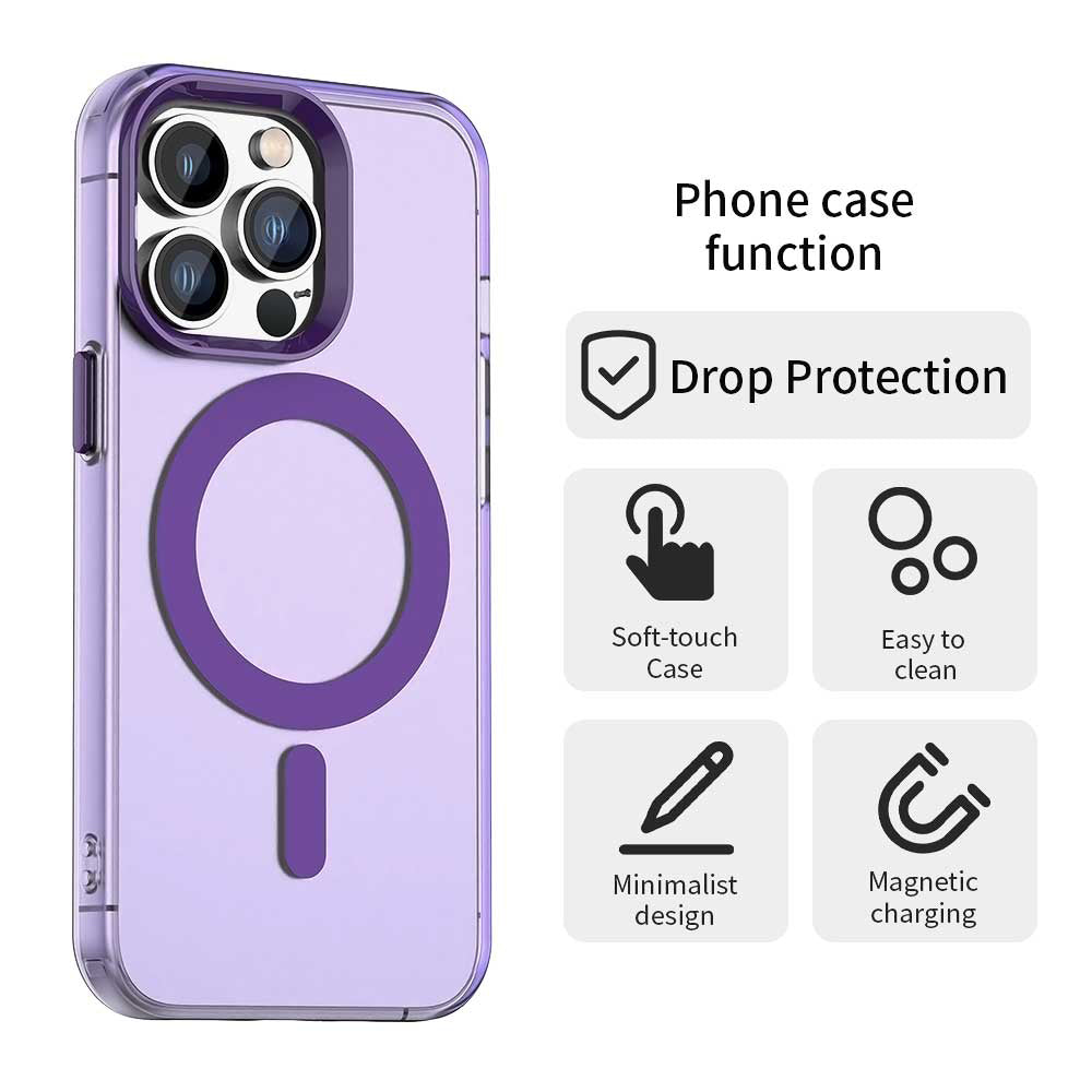 MagSafe Case for Apple iPhone 13 Pro, Techsuit, CandyCase, Purple