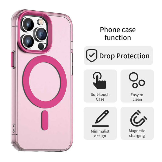 MagSafe-Hülle für Apple iPhone 13 Pro, Techsuit, CandyCase, Rosa