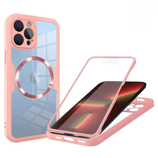 MagSafe-Hülle für Apple iPhone 13 Pro, Techsuit, ColorVerse 360, Rosa