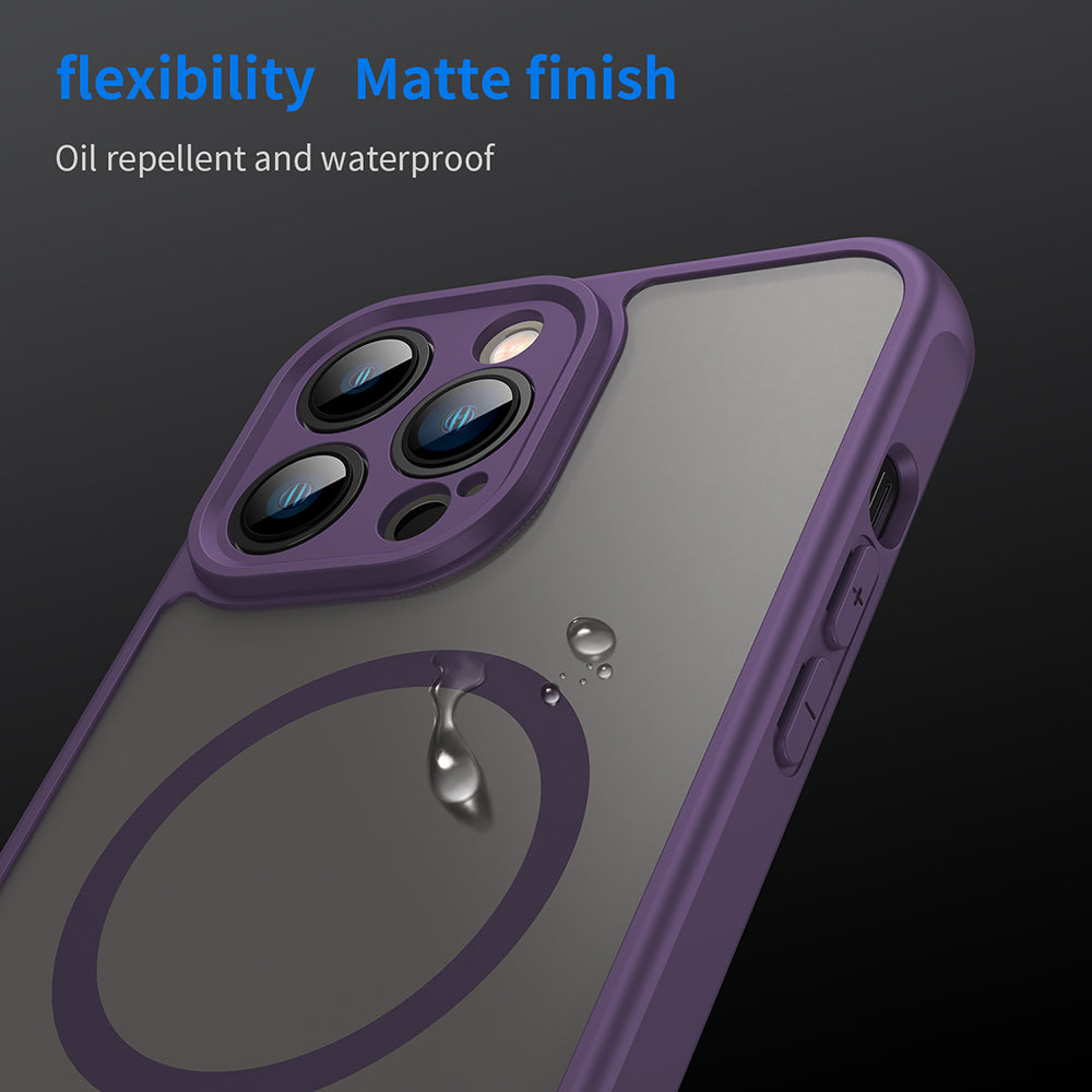 MagSafe Case for Apple iPhone 13 Pro, Techsuit, HaloFrost II, Purple
