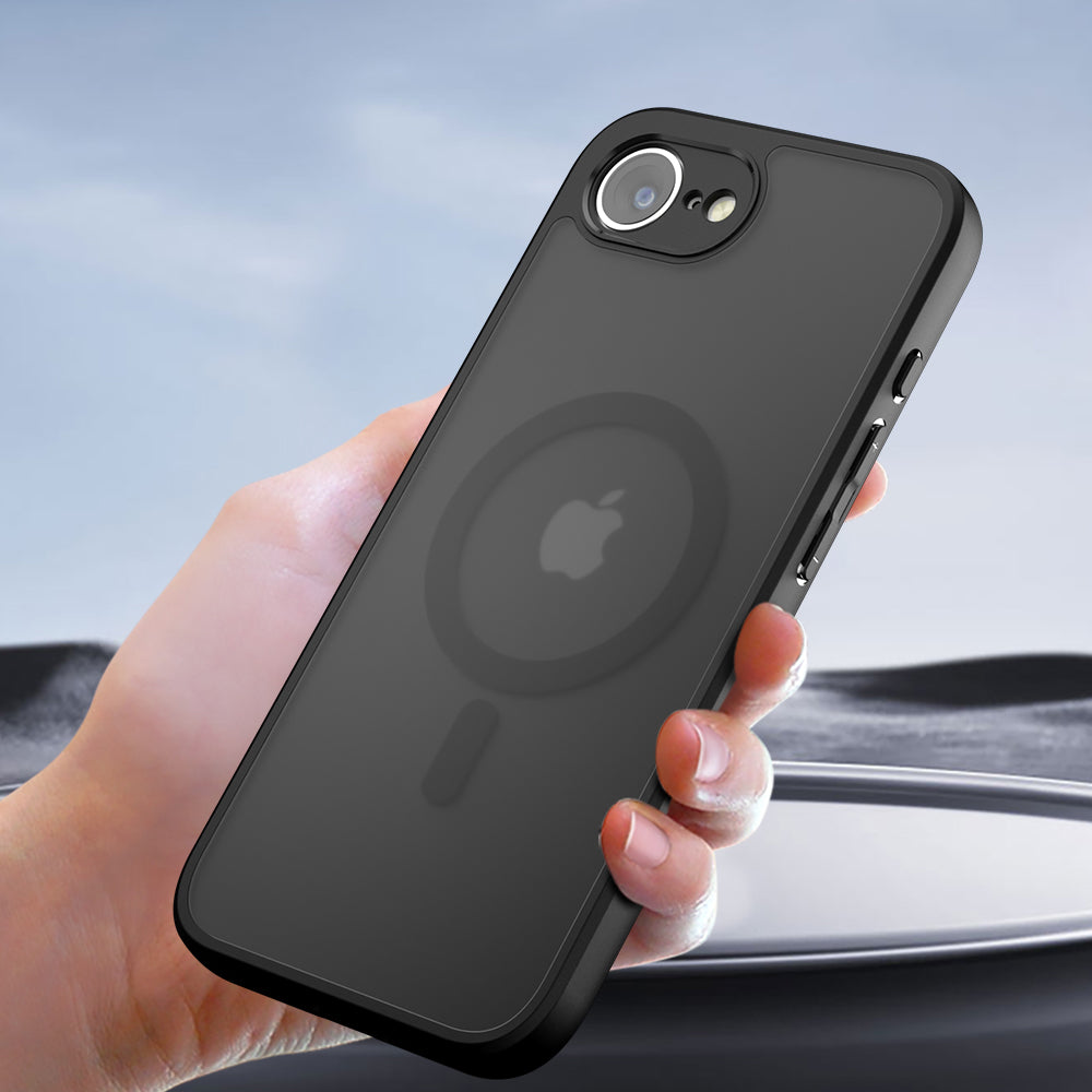 MagSafe-Hülle für Apple iPhone 13 Pro, Techsuit, PureFrost, Satin Schwarz