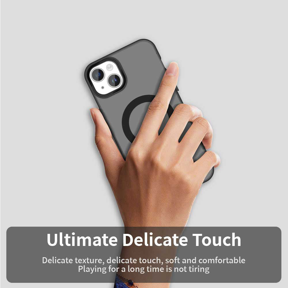 MagSafe-Hülle für Apple iPhone 13, Techsuit, CandyCase, Schwarz