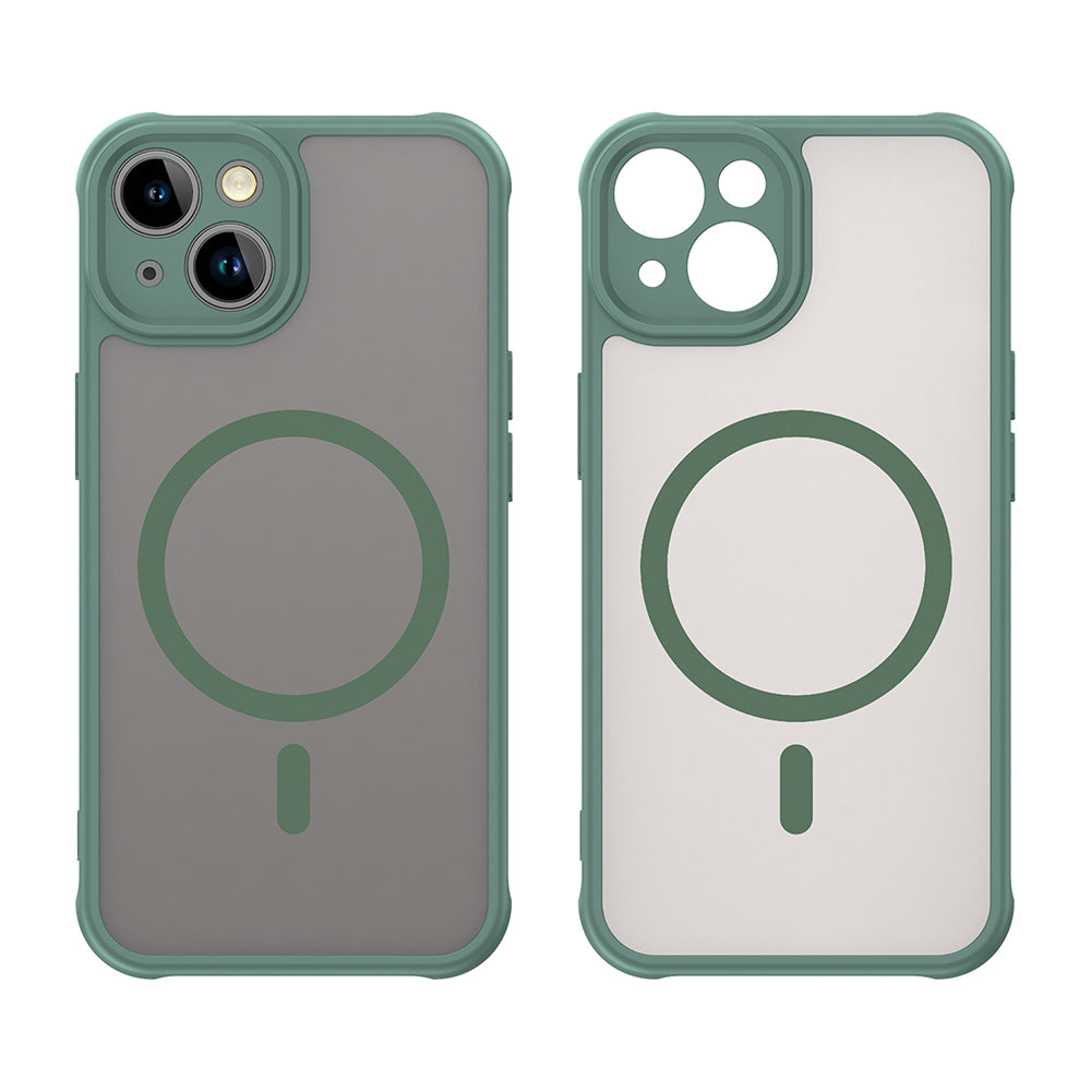 MagSafe Case for Apple iPhone 13, Techsuit, HaloFrost II, Green