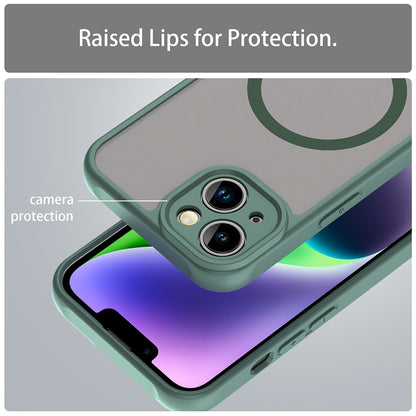 MagSafe Case for Apple iPhone 13, Techsuit, HaloFrost II, Green