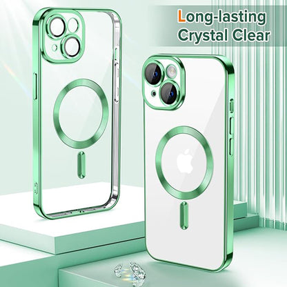 Coque MagSafe pour Apple iPhone 14 Plus, Techsuit, Luxury Crystal, Vert Clair