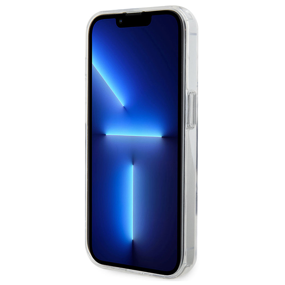 Étui MagSafe pour Apple iPhone 14 Pro, Karl Lagerfeld, Ring Stand Karl & Choupette, Blanc