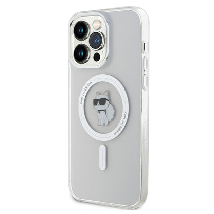 MagSafe Case for Apple iPhone 14 Pro Max, Karl Lagerfeld, IML Choupette, Transparent