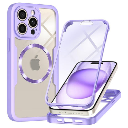 Coque MagSafe pour Apple iPhone 14 Pro Max, Techsuit, ColorVerse 360, Violet