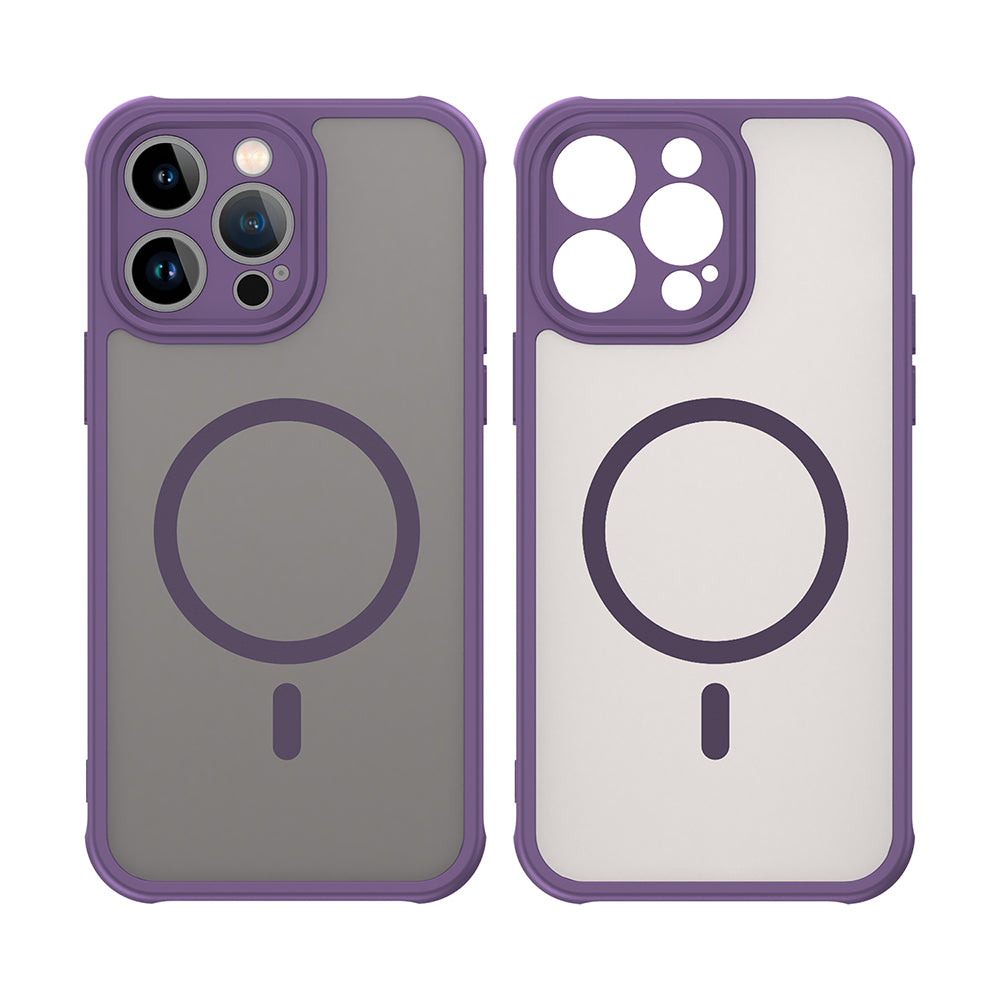 Coque MagSafe pour Apple iPhone 14 Pro Max, Techsuit, HaloFrost II, Violet