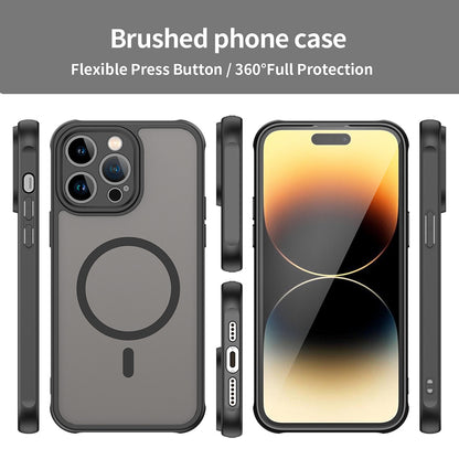 Coque MagSafe pour Apple iPhone 14 Pro Max, Techsuit, HaloFrost II, Noire