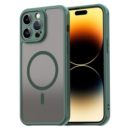 MagSafe Case for Apple iPhone 14 Pro Max, Techsuit, HaloFrost II, Green