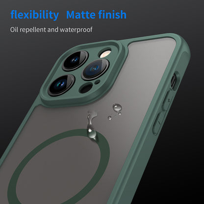 MagSafe-Hülle für Apple iPhone 14 Pro, Techsuit, HaloFrost II, Grün