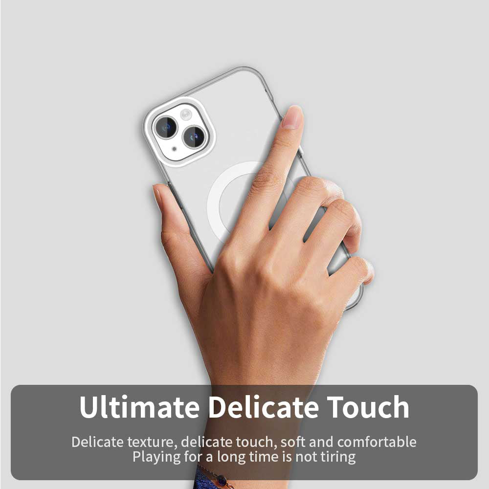 MagSafe-Hülle für Apple iPhone 14, Techsuit, CandyCase, Weiß