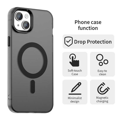 Coque MagSafe pour Apple iPhone 14, Techsuit, CandyCase, Noire