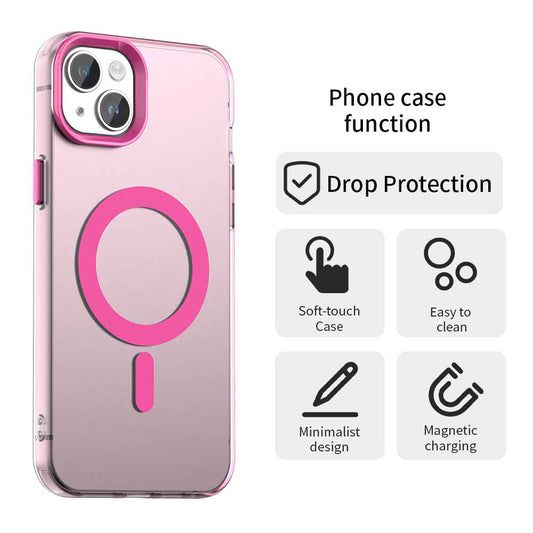 MagSafe-Hülle für Apple iPhone 14, Techsuit, CandyCase, Rosa