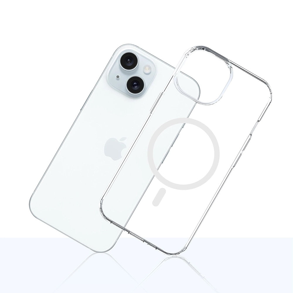 Coque MagSafe pour Apple iPhone 15, 3MK, Armor MagCase, Transparente
