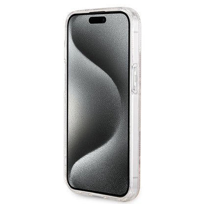 Étui MagSafe pour Apple iPhone 15, Guess, IML Gcube, Marron