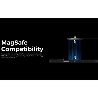 MagSafe-Hülle für Apple iPhone 15 Plus, Edizard, Pro, Schwarz