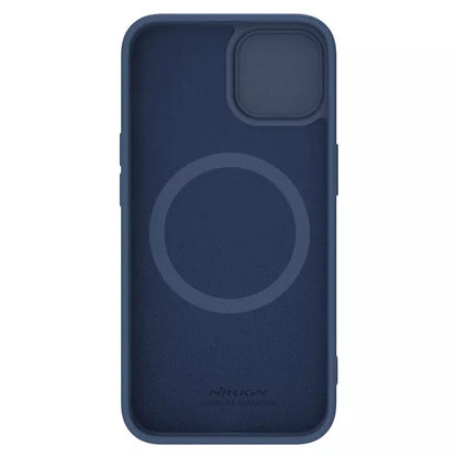 Coque MagSafe pour Apple iPhone 15 Plus, Nillkin, CamShield Silky, Bleue