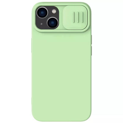 MagSafe-Hülle für Apple iPhone 15 Plus, Nillkin, CamShield Silky, Hellgrün