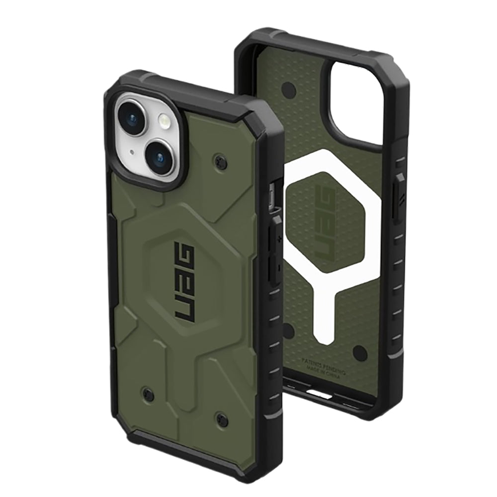 Coque MagSafe pour Apple iPhone 15 Plus, Urban Armor Gear, Pathfinder, Vert