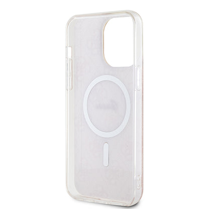 Étui MagSafe pour Apple iPhone 15 Pro, Guess, IML 4G, Rose