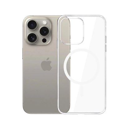 MagSafe-Hülle für Apple iPhone 15 Pro Max, 3MK, Clear MagCase, Transparent