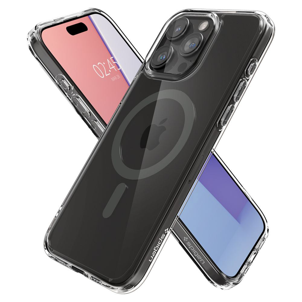 MagSafe Hülle für Apple iPhone 15 Pro Max, Spigen, Ultra Hybrid, Schwarz ACS06577