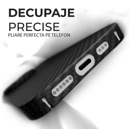 Coque MagSafe pour Apple iPhone 15 Pro Max, Techsuit, Fibre d'aramide, Noire