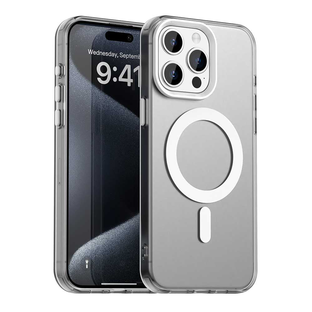 MagSafe-Hülle für Apple iPhone 15 Pro Max, Techsuit, CandyCase, Weiß