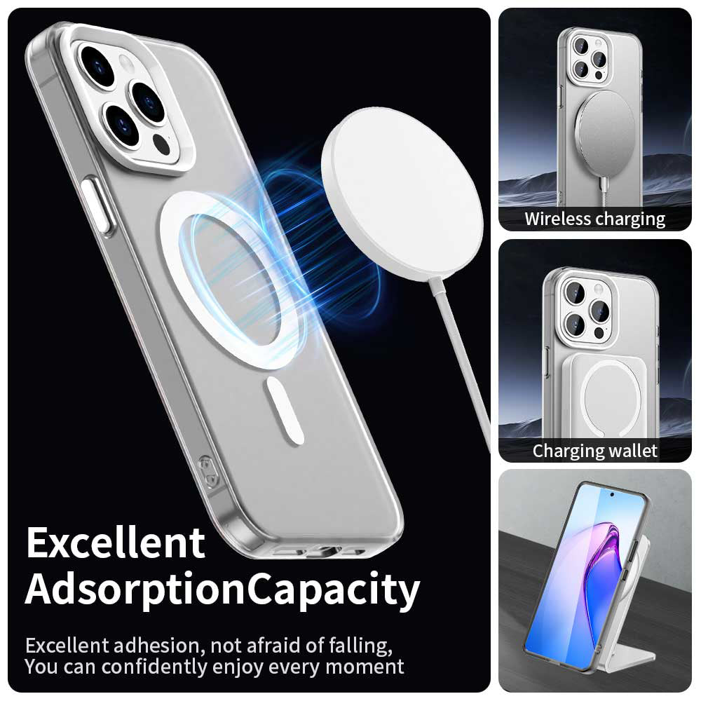 MagSafe-Hülle für Apple iPhone 15 Pro Max, Techsuit, CandyCase, Weiß