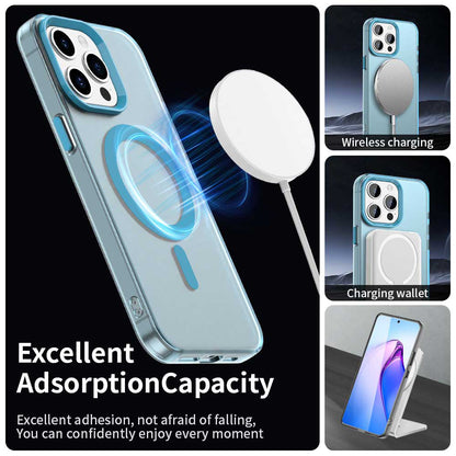 Coque MagSafe pour Apple iPhone 15 Pro Max, Techsuit, CandyCase, Bleue