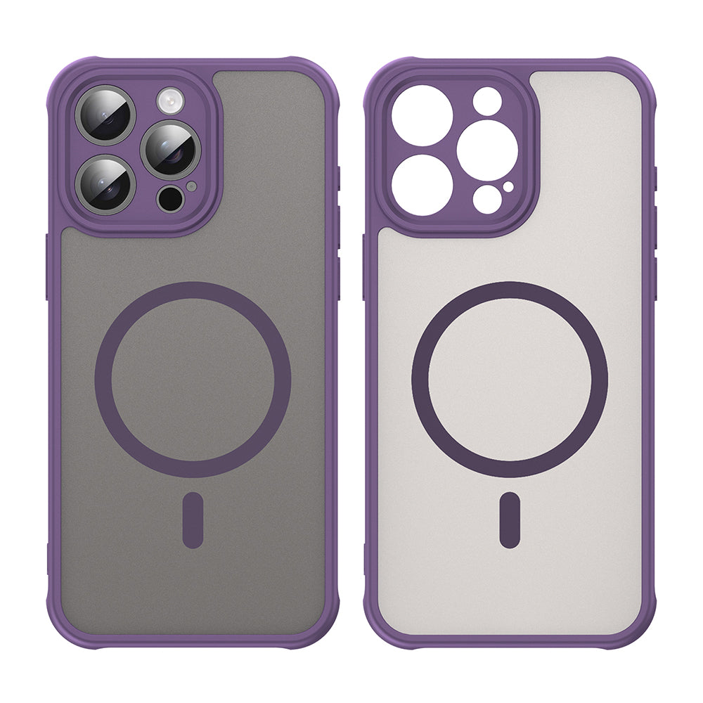 Coque MagSafe pour Apple iPhone 15 Pro Max, Techsuit, HaloFrost II, Violet